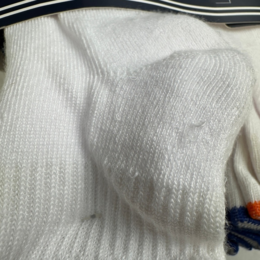 Nautica 10 Pair Low Cut Socks Cotton Blend Cushion White Kids 10-4 - Picture 4 of 8
